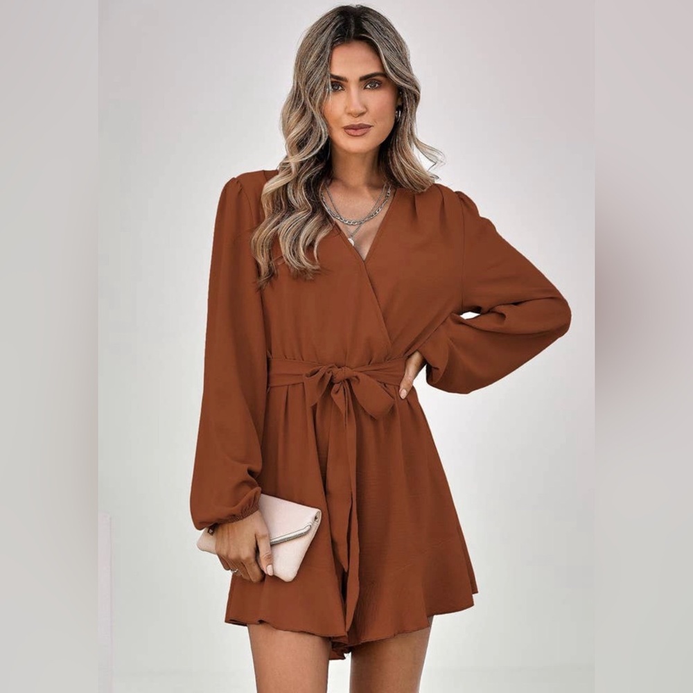 Pumpkin Long Sleeve Romper